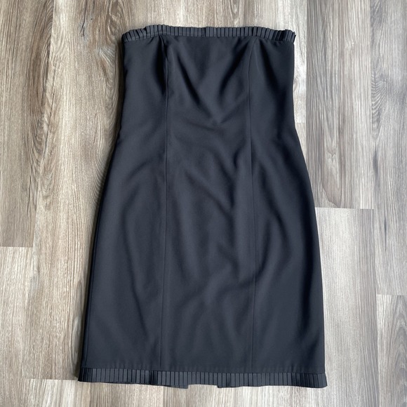 Vintage Anne Stanley Saks Fifth Ave Womens Strapless Black Dress Sz 10 Old Money - Picture 1 of 6